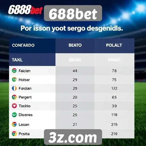 Desempenho do site 688bet em comparação com concorrentes